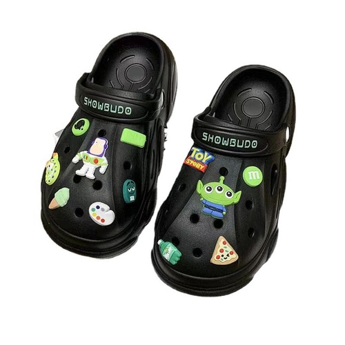 Bass Light-Up Slip-on Shoes for Women, External Wear, Instagram Trendy,  Summer New Arrival, Two-Way Wear, Thick Sole with Rounded Toe, Half Slipper for Women