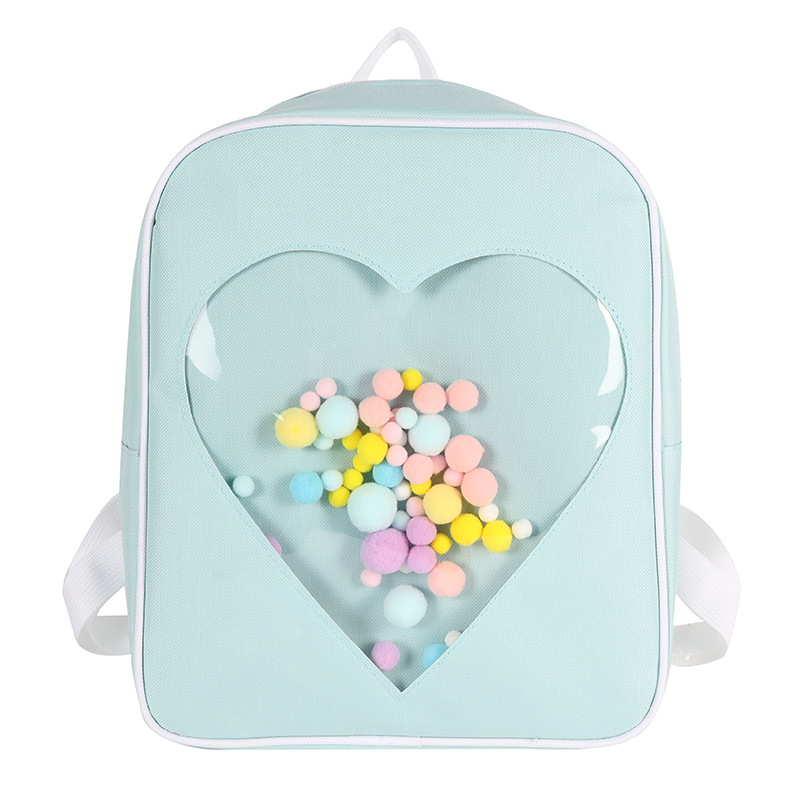 Waterproof 17 Inch Heart Shape School School Backpack display picture 80