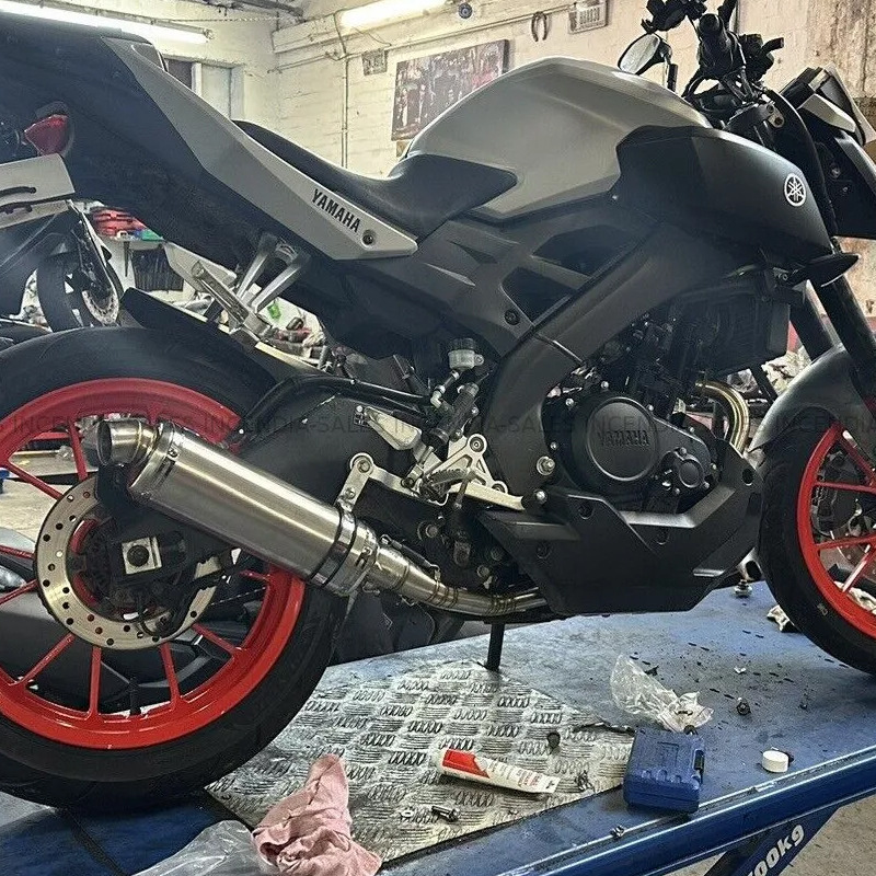 Suitable for Yamaha R15 V2 Mt15 Mt125 Motorcycle Exhaust Pipe System Full Stainless Steel