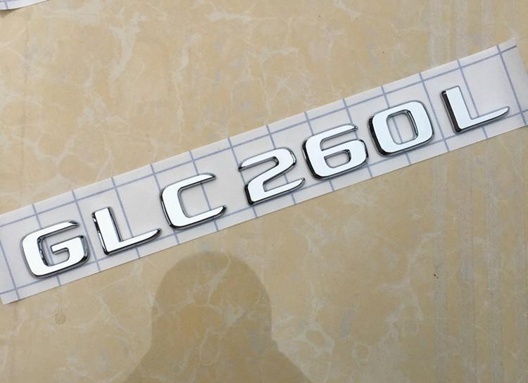Suitable for Mercedes-Benz GLC260L, GLC300L, GLC43 AMG rear emblems, 4MATIC car logos, and lettered emblems