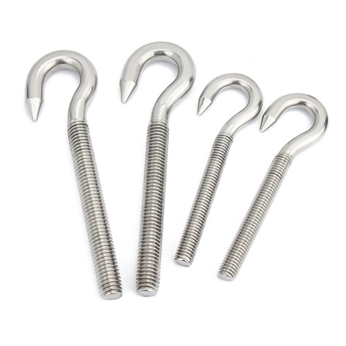 Stainless steel 304 eyelet machine screw hook with closed loop ring anchor bolt M4 M5 M6 M8 M10