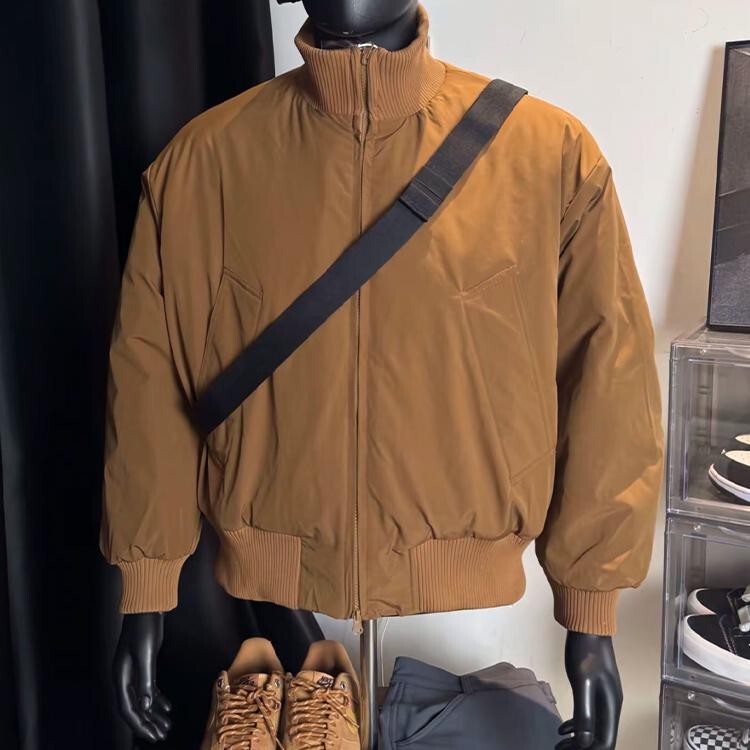 Cleanfit American Style Trendy Brand Pilot Cotton-Padded Jacket Men's Winter Thickened Short Cotton Baseball Jacket Coat