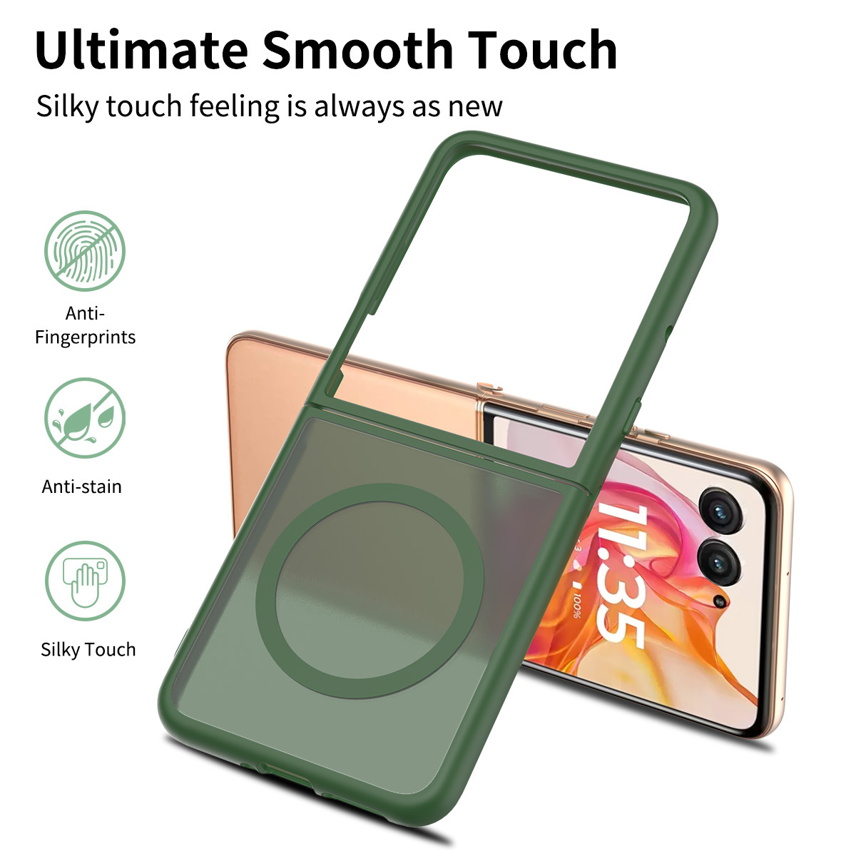 Adecuado para Moto Razr Ultra 2025 Silver Shield Fentor Magnético 2 en 1 Funda para teléfono móvil Funda protectora plegable