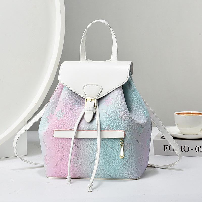 Nueva mujer de mediana edad mochila de viaje de cuero suave mochila pequeña bolsa de doble propósito mochila de gran capacidad bolsas de mujer