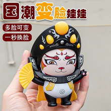 川剧变脸玩具娃娃玩偶国粹文化京剧脸谱中国特色手办送礼公仔