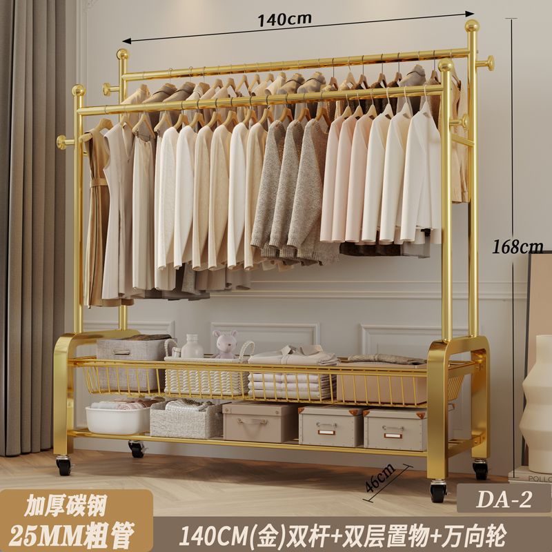 25튜브(골드)-140cm 더블폴 + 수납바구니✦