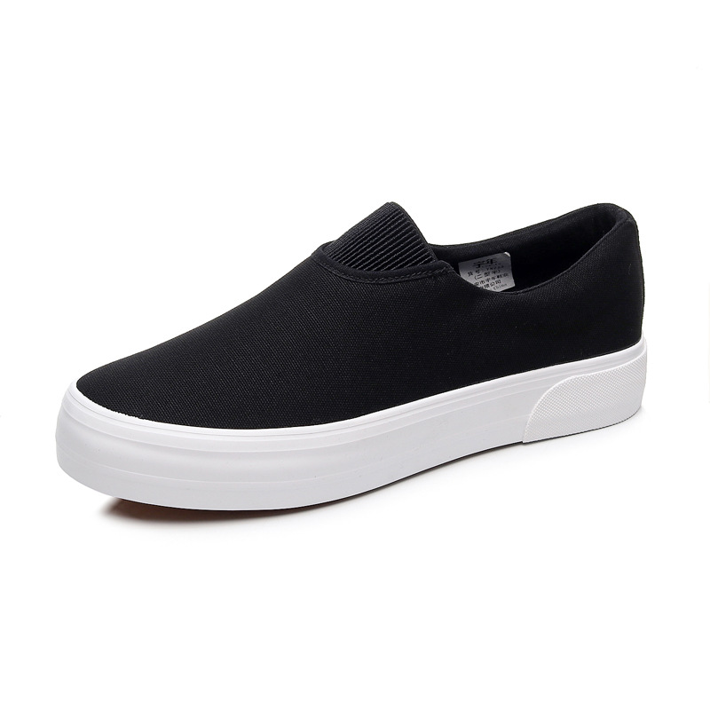 YN068 New 2023 Thickened Trendy Canvas Shoes Men's Casual Flat Slip-on Board Shoes Wear-resistant Beef Tendon