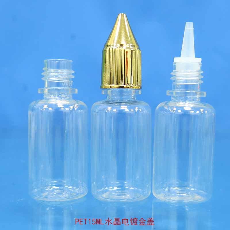 Pet 10mlキラキラ水晶蓋滴瓶食用色素3点セット瓶アルコールインク瓶紋刺繍色瓶|undefined