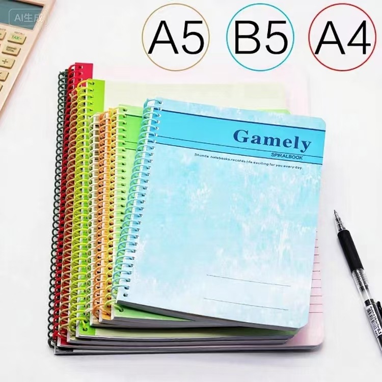 Jiashundaji Notepad A4 Coil Notebook A5 Notepad Loose-Leaf Notebook B5 Office Notebook Spiral Notebook