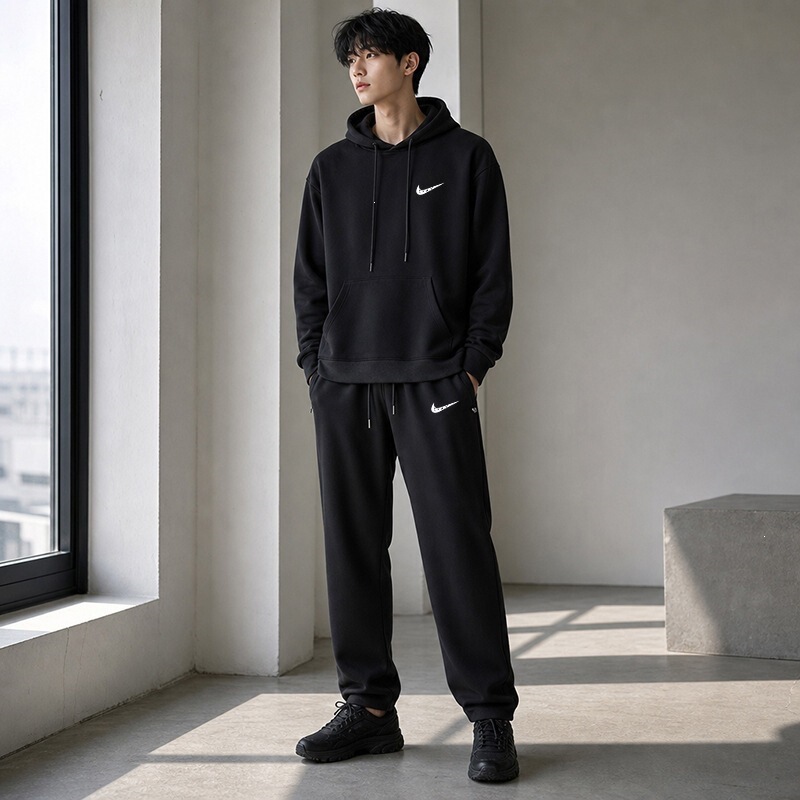 Cross-border 2026 crew-neck sweatshirt, unisex, solid color, loose fit, plus size, casual sportswear, matching couple outfits, long-sleeved top Cross-border 2026 crew-neck sweatshirt, unisex, solid color, loose fit, plus size, casual sportswear, matching couple outfits, long-sleeved top