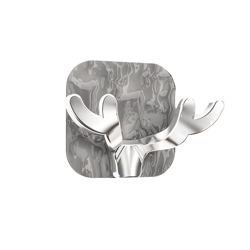 [Gancho de corbata de nube de lujo ligero] Gancho de galaxia Patrón de glaciar Gancho pegajoso transparente Punch-Enchufe de puerta libre colgando