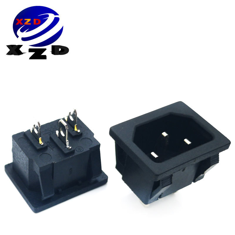 AC-05 品字3脚卡位嵌入式电源插座3芯ac座 家用电器电源母座