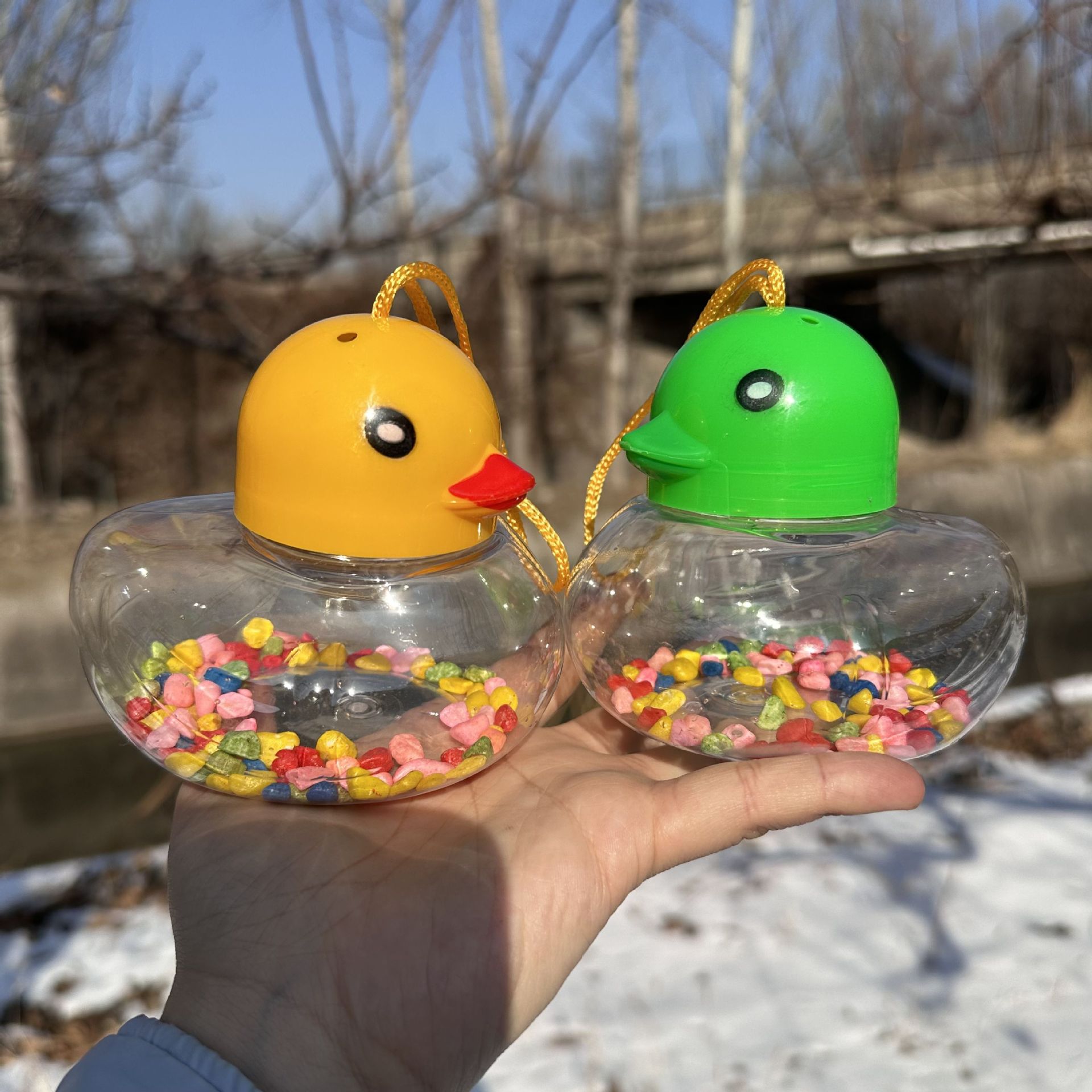 Mini Pecera Portátil de Plástico para Peces Pequeños y Tortugas image 3