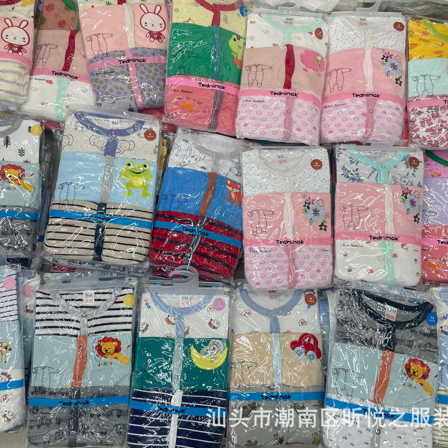 Mameluco con Pie para Bebé 3 Piezas de Algodón Manga Larga Sin Capucha para Bebés