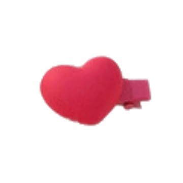 Fermaglio capelli cuore rosa accessorio frangia donna_voghion.com