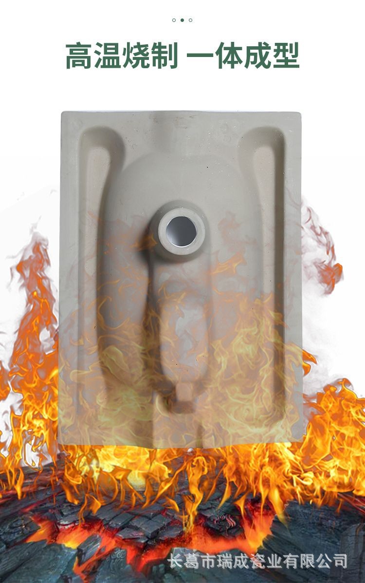Complete set of squat toilet water tank, household squat basin toilet, bathroom ceramic squat toilet, guest bathroom, anti-odor toilet bowl, squat pit undefined