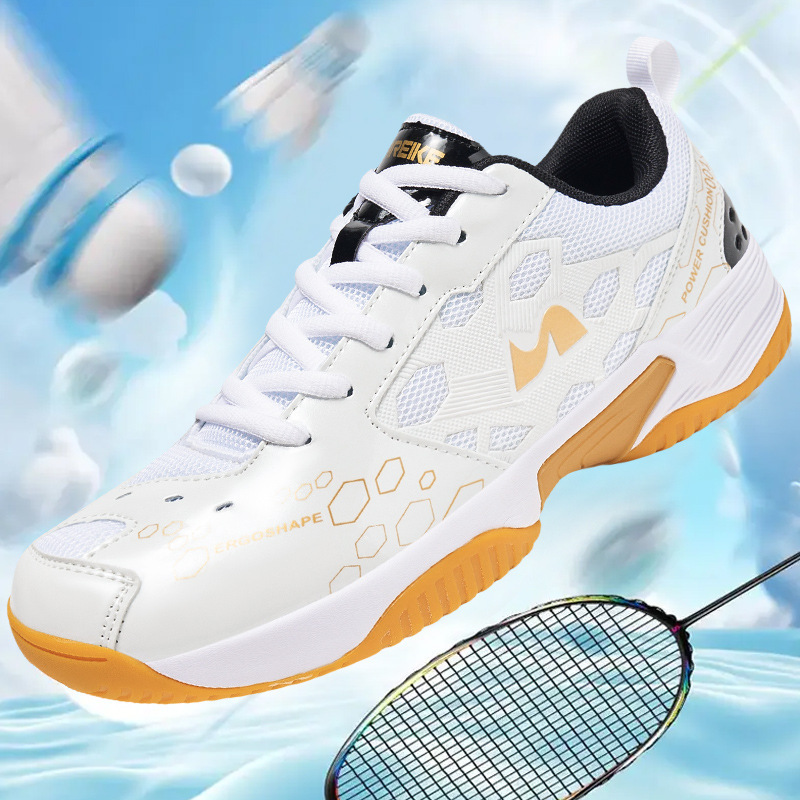 2025 Autumn Badminton Shoes Men's and Women's Mesh Breathable Training Tennis Shoes Indoor Table Tennis Sports Shoes