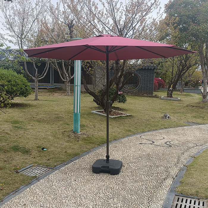 Paraguas al aire libre patio al aire libre jardín mitad de paraguas solar camping cabina de seguridad paraguas image 13