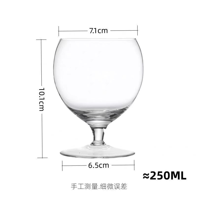 Barra de patas cortas de vidrio simple, coctelería, copa de cóctel, restaurante, bebidas frías, taza de café con hielo creativo, taza de postre