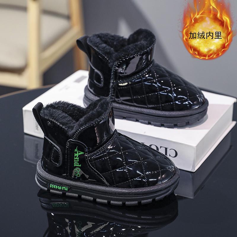 Girls' shoes snow boots 24 winter new children's cotton boots plus…