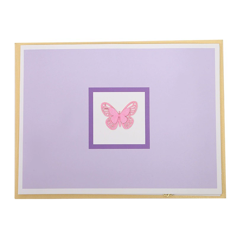 Оптовая продажа, стерео поздравительная открытка с 3D бабочкой, креативная складная лазерная гравировка, красочная бабочка, поздравительная открытка ко Дню учителя, Дню Благодарения