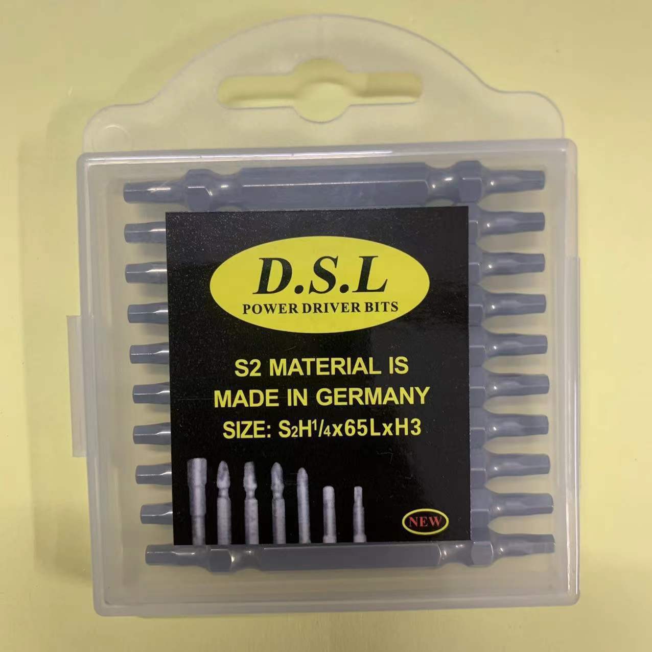 Fabricante DE LA FUENTE DSL Alemania acero S2 cabeza de destornillador hexagonal de doble cabeza destornillador de doble propósito cabeza Destornillador hexagonal cabeza