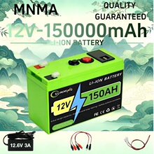 12V 150Ah��yʽ�ɳ��늳؎�USB�Դ�@ʾ�˿ڶ���;�����Դ���l