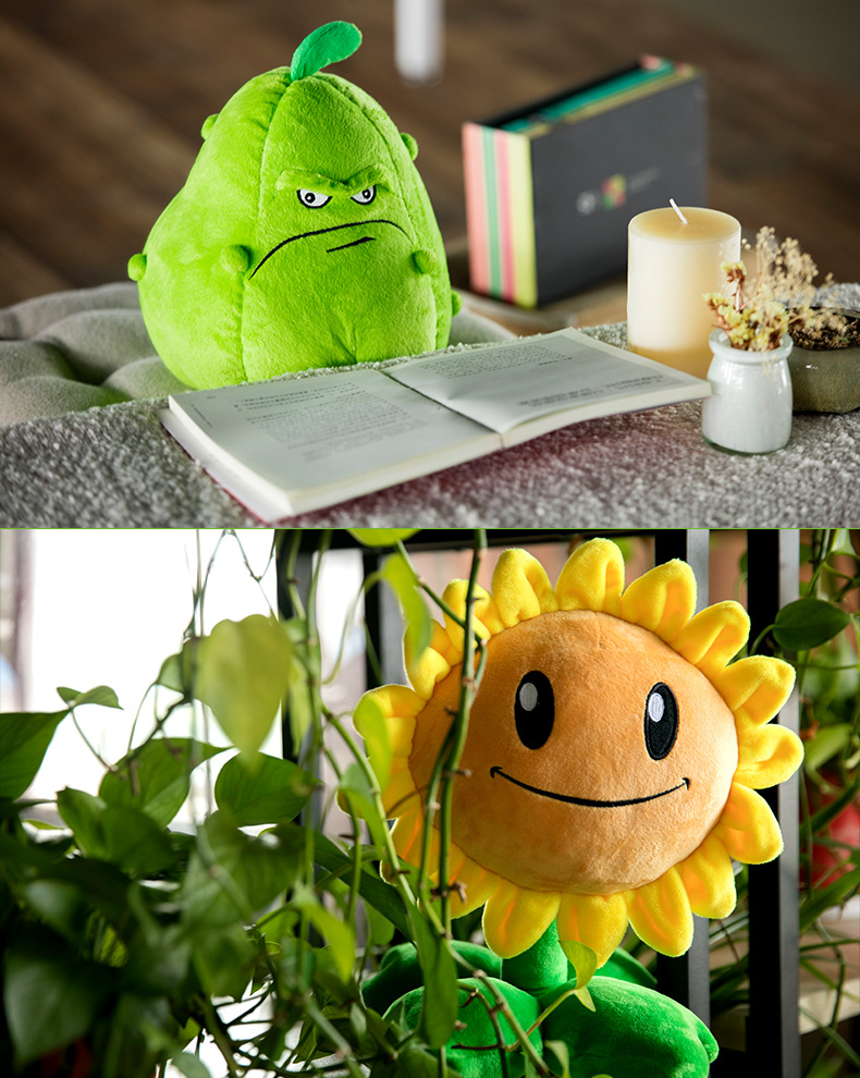 Plants vs. Zombies 2 Plush Toy Doll Children's Gift Pea Shooter Wogua Sunflower Doll Pillow