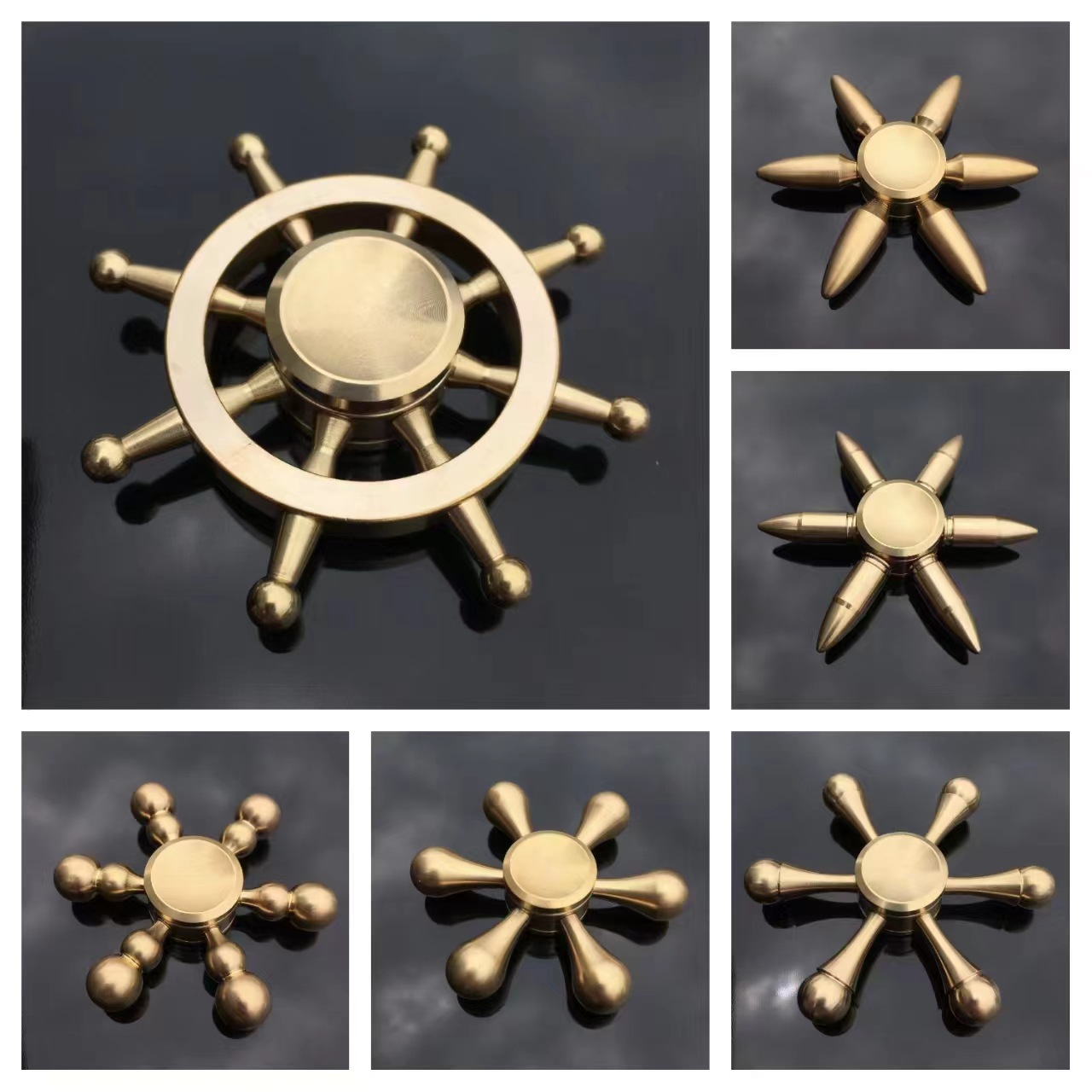 New Pure Copper Fingertip Spinner Stress Reliever Hand Spinner Wholesale from Factory