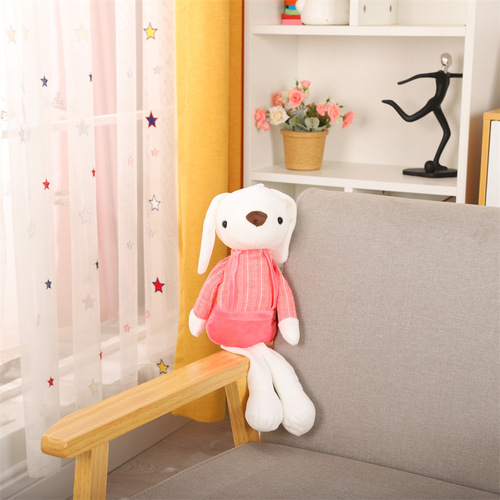 New Long-Legged Rabbit Plush Toy Cute Carrier Rabbit Figure Festival Gift Companionship for Girls Princess Rabbit Wholesale