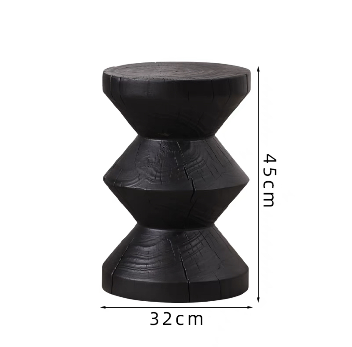 Taburetes de madera de tronco de alojamiento nórdico taburetes de madera maciza taburetes de asiento taburetes de madera maciza