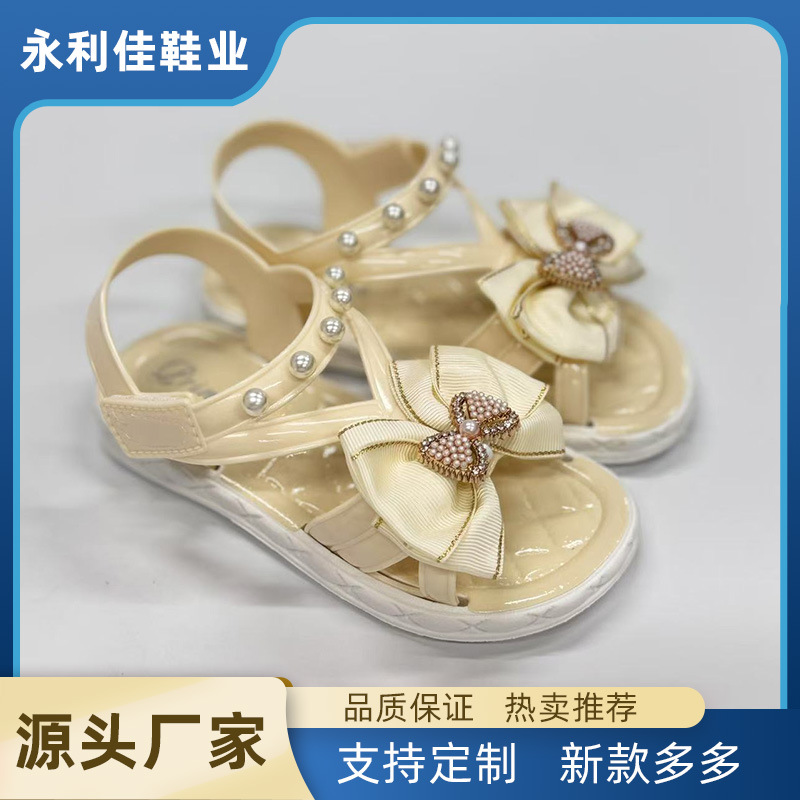 Sandalias de verano para niñas nuevas fábricas de comercio electrónico para exportaciones al por mayor para niños pequeños y medianos niñas velcro antideslizante