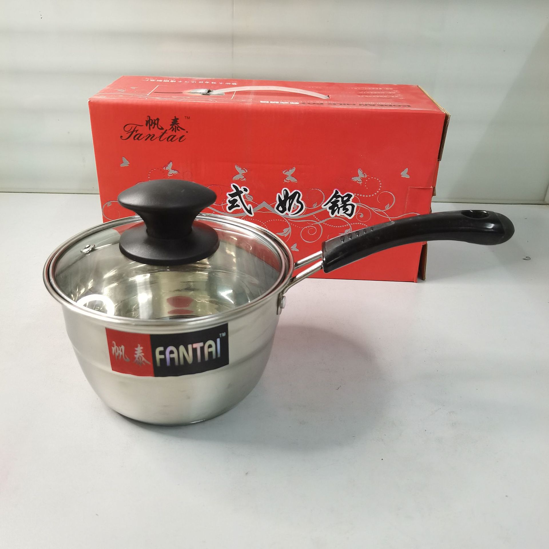 Stainless steel small milk pot thickened...