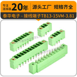 泰华工厂PCB接插件TB13-15VM-3.81插拔式2-10P端子台 接线端子