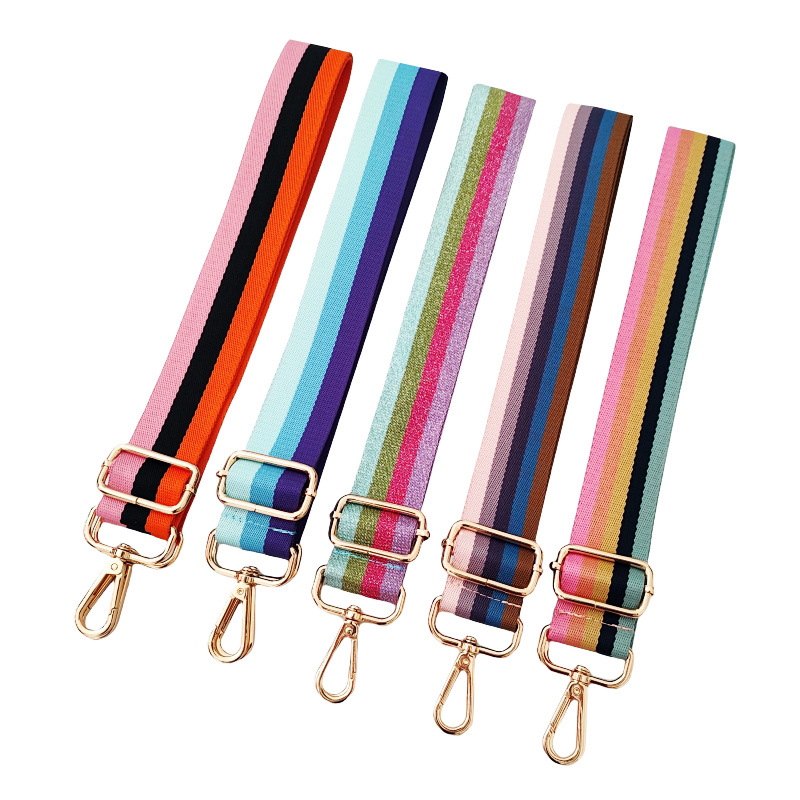 Polyester Stripe Bag Strap display picture 1