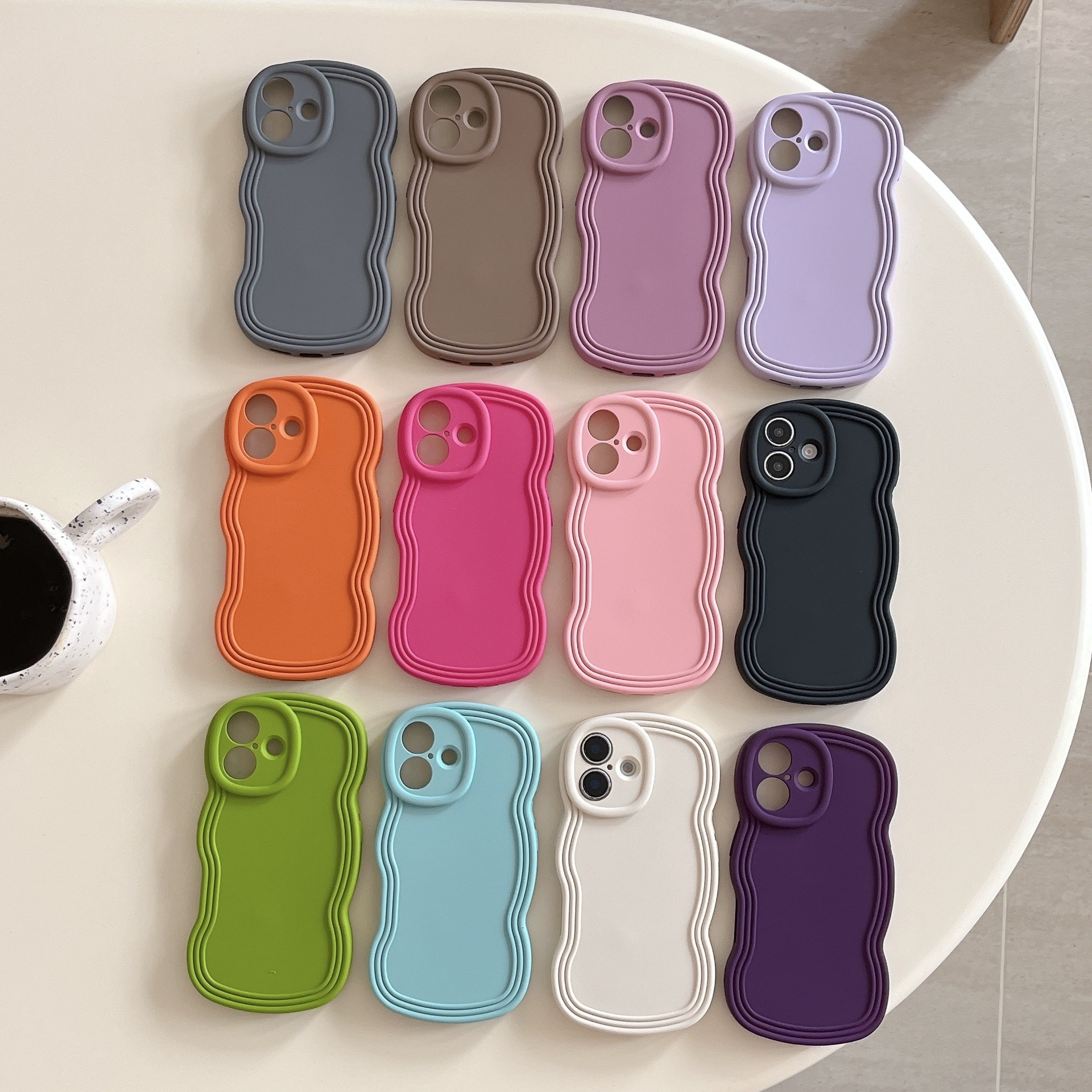 55g Weight iPhone Applicable Brands Phone Cases Classification Silica Gel Material Solid Color Pattern Simple Style Style Silica Gel Solid Color Simple Style Phone Cases Phone Accessories 1