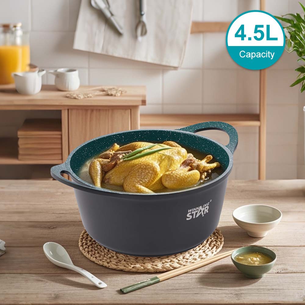 Winning star crossover exclusivamente para ollas de cocina, arroz frito, olla caliente, agua hirviendo, leche hervida, juego de ollas antiadherentes multifuncional
