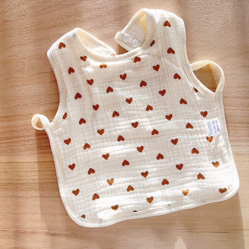 Babecera de algodón para bebés y bebés, toalla de saliva impermeable, toalla de almohadilla de leche anti-vomitación, bolsillo de comida, otoño y invierno