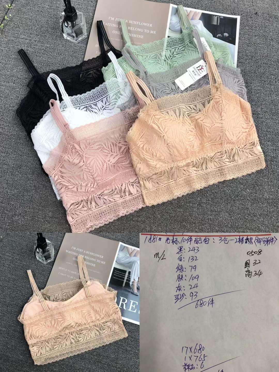 Nuevo cordón elástico de alta calidad belleza espalda chaleco las mujeres inalámbrico sexy sujetador ropa interior deportiva al por mayor