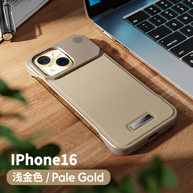 Funda magnética de cuero con aromaterapia para iPhone 16, compatible con Apple 15, 14 y 17 Air, con función de carga.