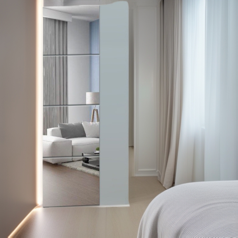 Manufacturer Wholesale Full-Length Dressing Mirror Frameless Floor Mirror Fitting Mirror Dormitory Wall-Mounted Self-Adhesive Splicing Mirror for Home Use