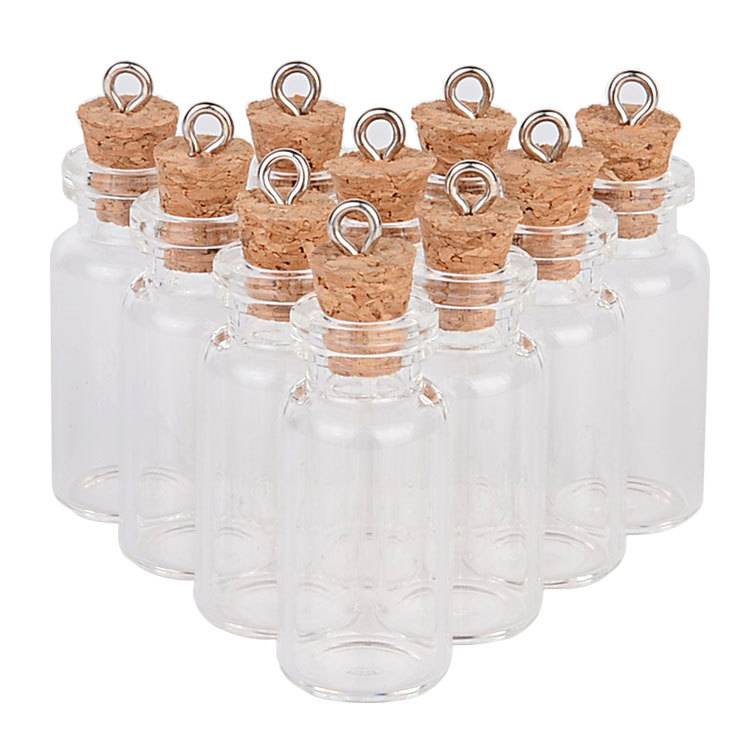 16*35 glass bottle with wooden stopper mini floating bottle 3ml small empty bottle wish bottle sand painting bottle hair and umbilical cord bottle