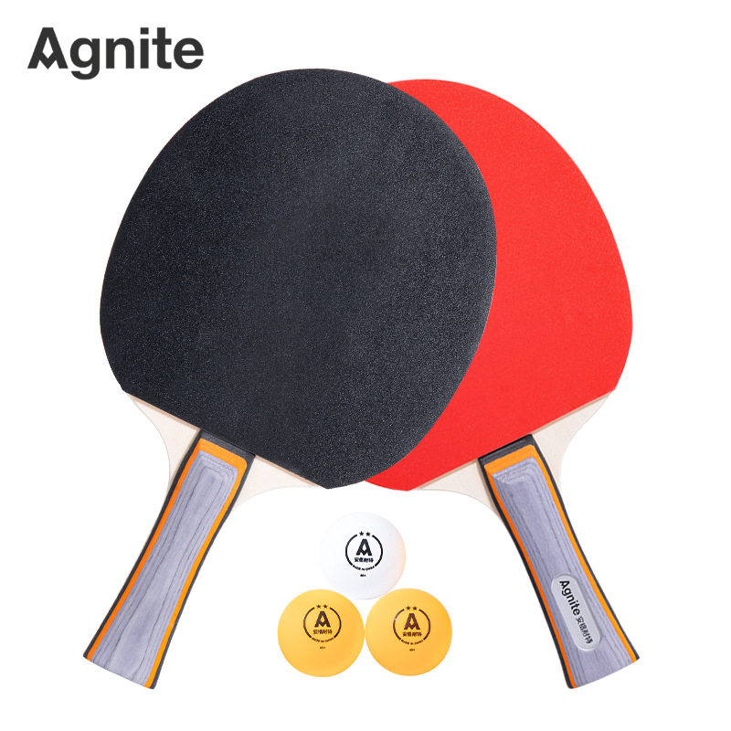 Deli Anguette Table Tennis Bats for Beginners Training Bats for Primary School Students Competition Double Glue Horizontal Bat Straight Bat
