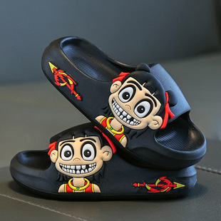 Eva Slippers for Kidsren Boys and Girls Summer Indoor Bathroom Non-Slip Home Soft Bottom Cartoon Summer Kidsren's Slippers