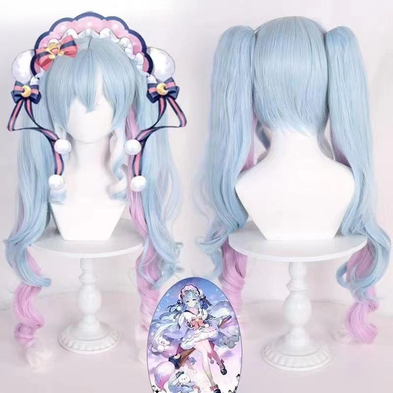 [Vocaloid Hatsune Miku] High Temperature Silk Double Ponytail Stage Wig Wholesale Cos Prop Wig