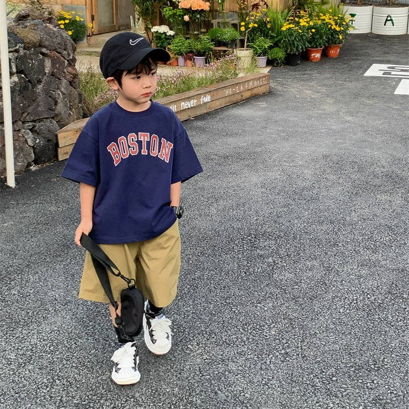 Children's Short Sleeve T-Shirt (Boys, Teenagers), Casual Summer Tee, Sizes for 90–170 cm