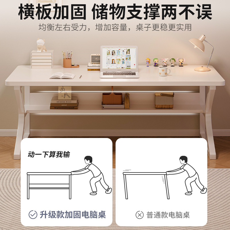 Mesa de computadora de dos personas mesa de escritorio para estudiantes de estudio en el hogar escritorio de dormitorio pequeño escritorio escritorio minimalista escritorio de oficina blanco