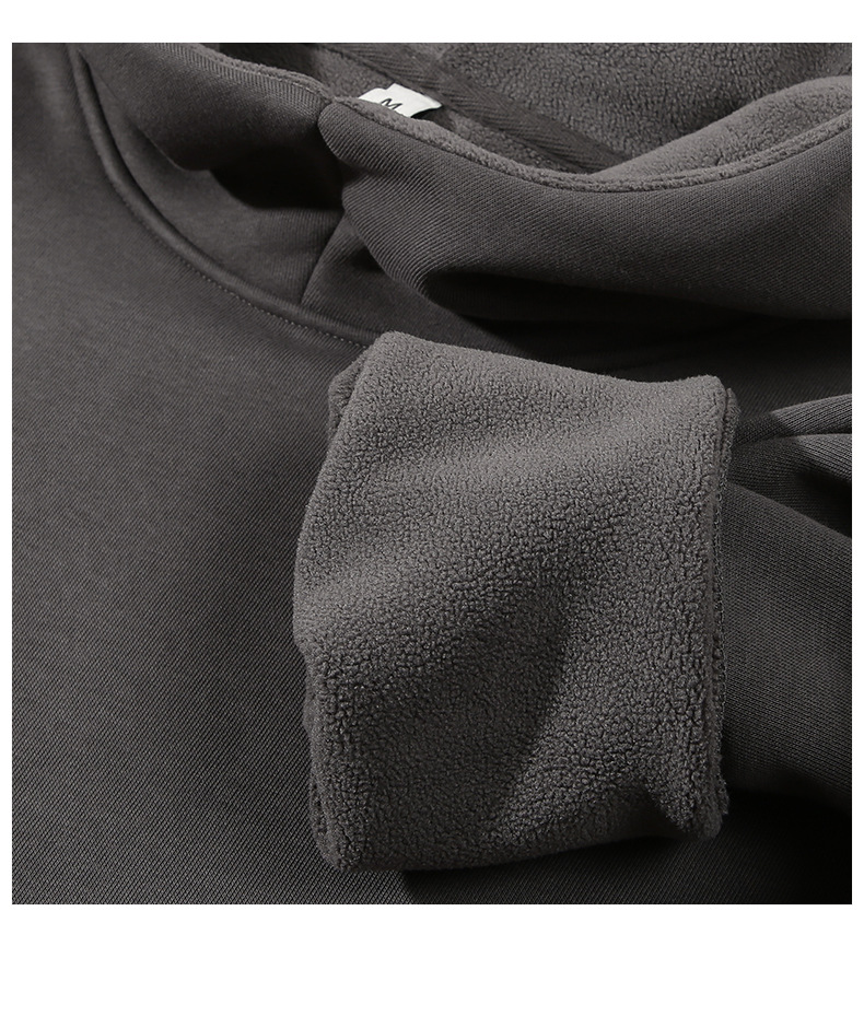 Heavyweight 420GSM Japanese Streetwear Hoodie - Drop Shoulder High Neck Pullover For Men​_viptrois.com