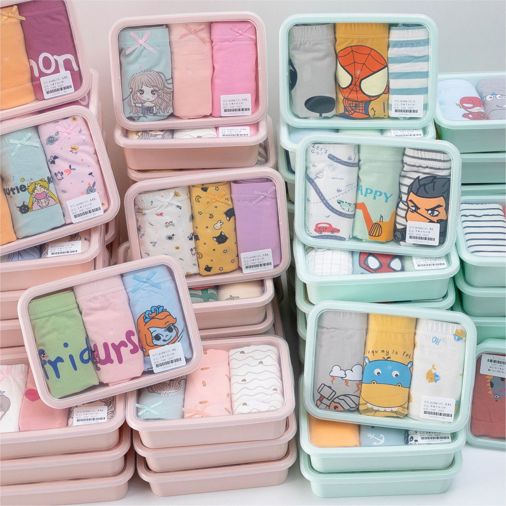 Bento Box Blind Box Children's Boxer Underwear Japanese and Korean Boys and Girls Cartoon Printed Shorts Student's Combed Cotton Underwear