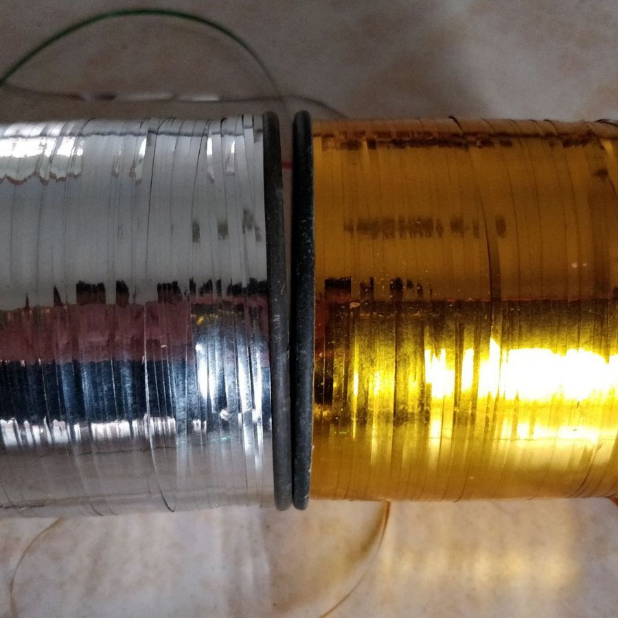 扁直深金片切丝玫红箔纸片丝菜绿箔纸切成细丝深蓝亮片丝卷轴子